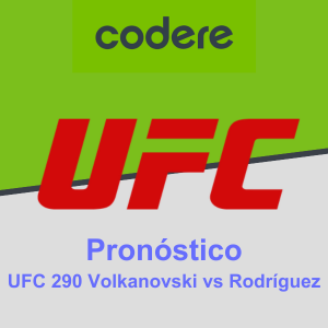 Pronóstico UFC 290 Volkanovski vs Rodríguez (08.07.2023) Codere México